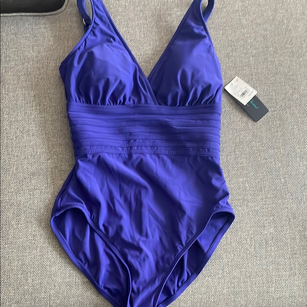 Vibrant Purple One-Piece Swimsuit